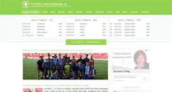 Desktop Screenshot of fotbaloveturnaje.cz