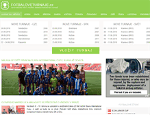 Tablet Screenshot of fotbaloveturnaje.cz